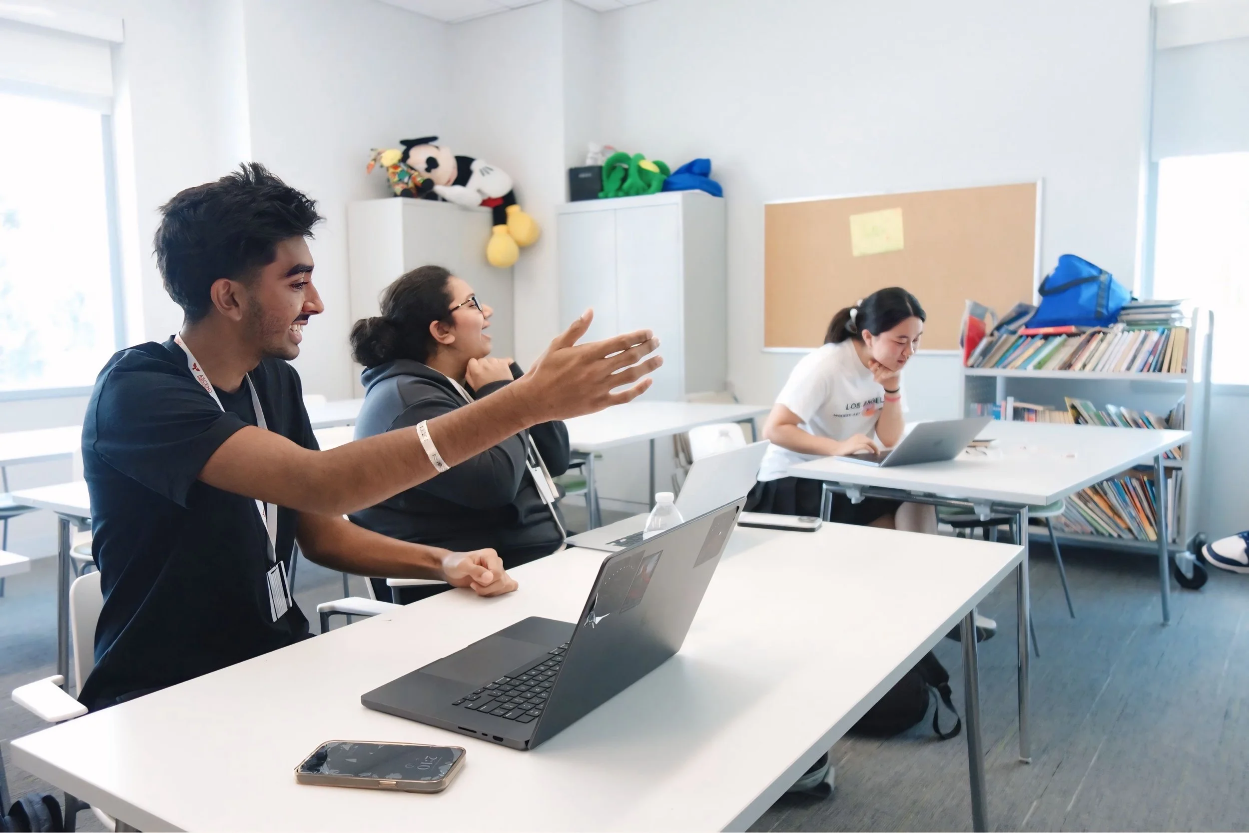 Ascend students in a live coached session